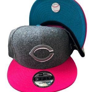 New Era Cincinnati Reds Two Tone Wool 9FIFTY Snapback Gray Hat